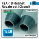 1/48 F/A-18A Hornet Nozzle set (Closed) for Kinetic kits