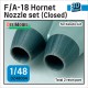 1/48 F/A-18A Hornet Nozzle set (Closed) for Kinetic kits