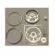 1/24, 1/25 Tribal Skull Billet Steering Wheel kit