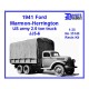 1/35 US Army 1941 Ford Marmon-Herrington 2.5t Truck JJ5-6 Resin Kit