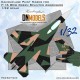 1/32 F-16C BDU Green Splinter Aggressor Camouflage Paint Masks for Tamiya kits 