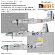 1/32 Douglas A-26B Invader Insignia Paint Masking for HobbyBoss kit #83213