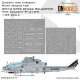 1/35 USMC AH-1Z Viper Canopy & Insignia Paint Mask Set for Academy #12127