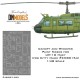1/48 UH-1D Huey Helicopter Canopy Paint Masks for Kitty Hawk #KH80154