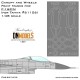 1/48 F-16C/N Canopy & Wheels Paint Masks for Tamiya #61106