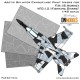 1/48 F/A-18 Hornet Aggressor Arctic Splinter Camouflage Paint Masks for Kinetic kits
