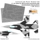 1/48 F-16 Arctic Splinter Aggressor Camouflage Paint Masks for Tamiya kits