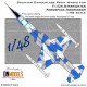 1/48 F-104 Starfighter Aerospace Aggressor Splinter Camouflage Paint Masks for Hasegawa