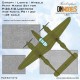 1/48 P-38 F/G Lightning Canopy, Lights & Wheels Paint Mask Set for Tamiya kit #61120