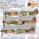 1/48 Spitfire Mk.I Insignia OOB Paint Mask Set for Tamiya kit #61119