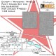 1/48 Mil Mi-24 Canopy, Windows & Wheels Paint Mask set for Zvezda kit #4823