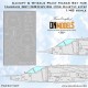 1/48 Harrier GR1/GR3 Canopy & Wheels Paint Masking Set for Kinetic #K48060