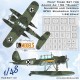 1/48 WWII Bulgarian Arado Ar 196 Shark Insignia & Numbers Masking for Tamiya/Italeri/MPM