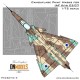 1/72 IAI Kfir C2/C7 Camouflage Paint Masks w/Israeli Stars Stencils for AMK #86002