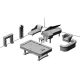 1/72 Miniature Mannor Furniture, 20th century