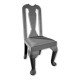 1/72 Miniature Furniture Wooden Chairs Type 7 (6pcs)