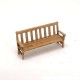 1/72 Miniature Furniture Parks/Gardens Wooden Bench (2pcs)