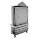 1/72 Classic Double Door Wardrobe with Drawers Miniature Furniture