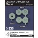 1/35 WWII British LRDG/30cwt Chevrolet Truck Wheels set for Tamiya kit (5pcs)