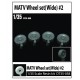 1/35 MATV Wheel sets #2 (Wide) for Panda kit (Resin, 4pcs)