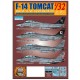 Decals for 1/32 USN Grumman F-14A/B VF-11/VF-14/VF-32/VF-211