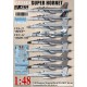 1/48 USN F/A-18E/F Super Hornet VFA-22/VFC-12 Decals for Hasegawa/Meng/Revell