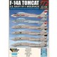 Decals for 1/72 USN F-14A Tomcat VF-1 "Wolfpack"
