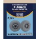 1/48 F-14A/B Tomcat Main Wheels (2pcs) for Tamiya F-14 kits