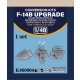 1/48 F-14B Upgrade Pilot Glare Shield, Pilot RIO Instrument Panels for Tamiya kit