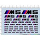 Decals - BMW M5 Logos for 1/12, 1/18, 1/20, 1/24, 1/43 Scales