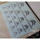 Decals - Citroen Logos (Black) for 1/12, 1/18, 1/20, 1/24, 1/43 Scales