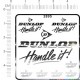 Dunlop Metal Logo Stickers Vol.3 for 1/12, 1/18, 1/20, 1/24, 1/43 Scales