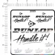 Dunlop Metal Logo Stickers Vol.3 for 1/12, 1/18, 1/20, 1/24, 1/43 Scales