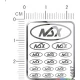 NSX Metal Logo Stickers Vol.2 for 1/12, 1/18, 1/20, 1/24, 1/43 Scales