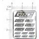 Gtech Metal Logo Stickers for 1/12, 1/18, 1/20, 1/24, 1/43 Scales