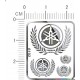 Yamaha Metal Logo Stickers Vo.4 for 1/12, 1/18, 1/20, 1/24, 1/43 Scales