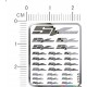 Suzuki SV1000 Metal Logo Stickers for 1/12, 1/18, 1/20, 1/24, 1/43 Scales