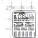 Peugeot Team Metal Logo Stickers for 1/12, 1/18, 1/20, 1/24, 1/43 Scales