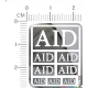 AID Metal Logo Stickers for 1/12, 1/18, 1/20, 1/24, 1/43 Scales