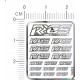 RGS Metal Logo Stickers for 1/12, 1/18, 1/20, 1/24, 1/43 Scales