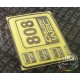 Cruze WRC 808 Metal Logo Stickers for 1/12, 1/18, 1/20, 1/24, 1/43 Scales