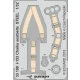 1/32 Polikarpov I-153 Chaika Seatbelts STEEL Detail-up set for ICM kits