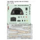 1/24 Supermarine Spitfire Mk.VIII Dashboard 3D Decal and Seatbelts PE for Airfix kits