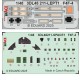 1/48 F4F-4 Cockpit 3D Decal and PE parts for Academy kits