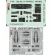 1/48 MH-60L Black Hawk Helicopter Panels 3D Decal and PE Seatbelts for ICM kits