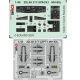 1/48 MH-60L Black Hawk Helicopter Panels 3D Decal and PE Seatbelts for ICM kits
