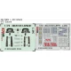 1/72 Aero L-39C Dashboard 3D Decal and Seatbelts PE for Eduard kits