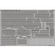 1/350 HMS King George V Cranes and Railings for Tamiya kit (1 Photo-Etched Sheet)