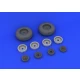 1/32 Boeing B-17G Flying Fortress Resin Wheels Set for HK Models kit