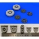 1/32 Vought F4U-1 Corsair Bird Cage Wheels Diamond Pattern for Tamiya kit (2 wheels)